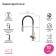 IDDIS ACE kitchen mixer with filter and flexible pink, Satin color
