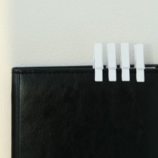 A set of clothespins for decor 50 pcs., White - 3.5 cm