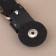 Back button block, 8 × 3 cm, black color
