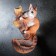 Squirrel -suspended garden figure for the Squirrel Squirrel on a branch. Good souvenirs from polystone, 26cm