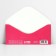 Money envelope “Happy Birthday!”, Candles, 16.5 x 8 cm