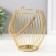 Climber metal, textiles per 1 candle "Basket" d = 10 cm bronze 15x15x17 cm