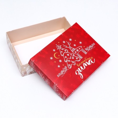 Gift box team "Snowflakes", 21 x 15 x 5.7 cm-9