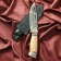 Caucasian knife, tourist "Viking" with scabbard, guard, steel - 40x13, 14.5 cm