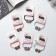 Hair elastic band "Iolanta" bow, 5 cm, mix