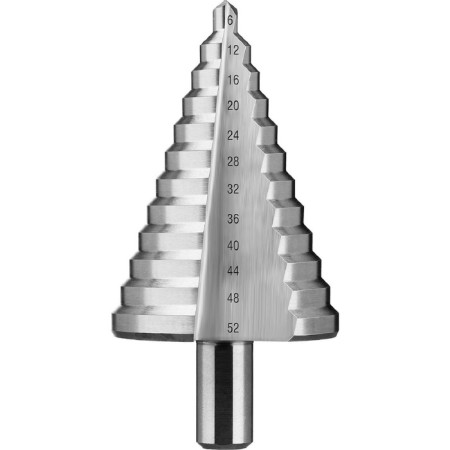Drill Stepmar "bison" 29670-6-52, d 6-52 mm, 100 mm, 12 steps, trihedral shank 481685