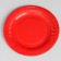 Disposable plate "red" laminated, cardboard, 18 cm