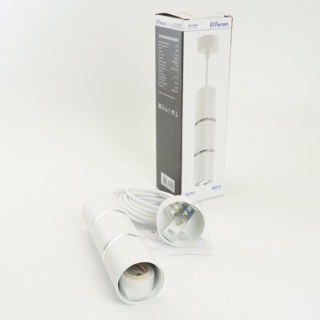 Ceiling Feron Feron ML1868, IP20, GU10, 35 W, 55x55x180 mm, white/chrome color-2