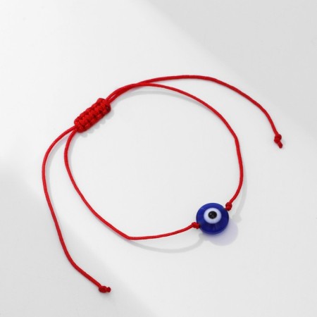 Bracelet-reinforcing “Red thread” Talisman protection, eye from the evil eye, blue color, D = 8 cm-3