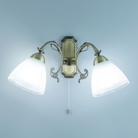 Sconces Citilux "Latur" CL413421, 24x20 cm, 2x75W, e27, brown color-12