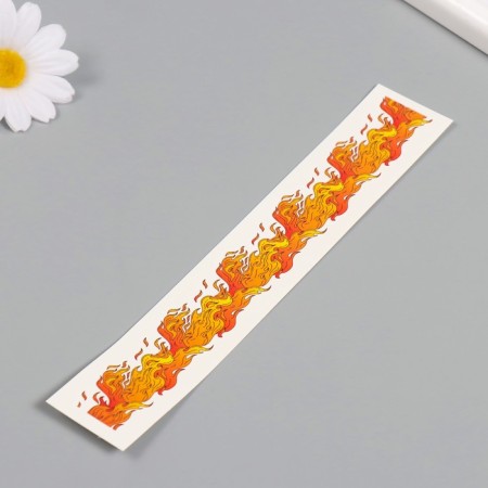 Tattoo on the body color "Bracelet. Fire" 20x3 cm-4