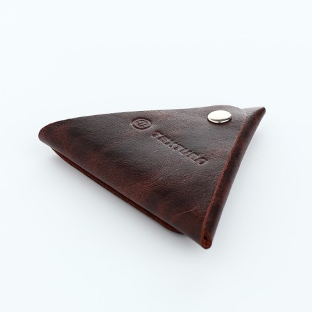 Monetnik on the button, Textura, brown color-3
