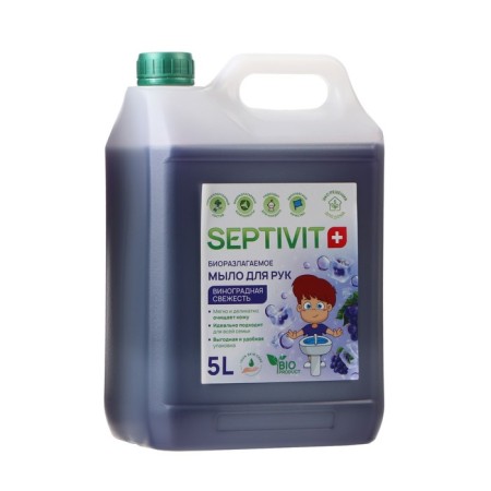 Septivit liquid soap "grape freshness", 5 liters