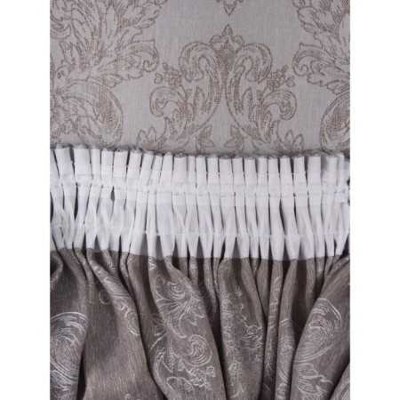Jacquard Rondo curtains, size 200x270 cm, gray color-4