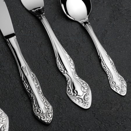 Set of cutlery "Slavyanka", 24 items, decorative box, silver color-2