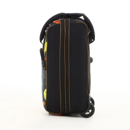 Small Small suitcase 20 "with a bag, a lightning department, with an extension, the color is black-5