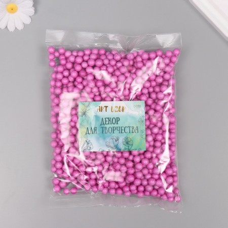 Decor for creativity Polyn -plast "Assorted balls" Raspberry set 10 grams-2