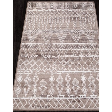 Rectangular carpet Milat Joli, size 80x150 cm, color L.Beige/P.White-1
