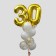 A fountain of balls “30 years”, with confetti, latex, foil, 14 pcs.
