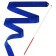 Ribbon for rhythmic gymnastics with a stick Grace Dance, 4 m, blue color