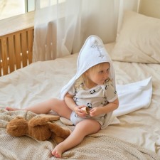 Baptum towel with embroidery 100% cotton, 75 x 75 cm