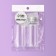 Storage set, 2 items, 50 ml, silver/transparent color