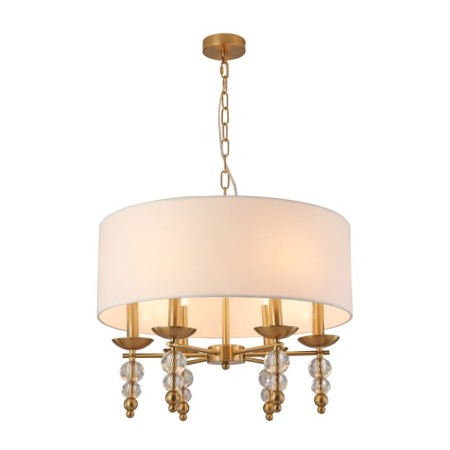 Suspended lamp Freya Fr1009PL-06BS SIDE, 550x550x800 mm, E14, 6x40W, brass color-2