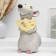 Piggy bank "Rat with cheese" gray, 24x16x14cm