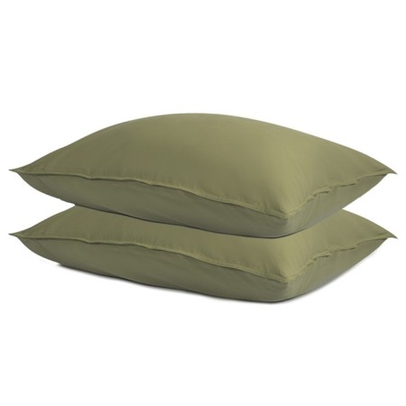Essential pillowcase set, size 50x70 cm, 2 pcs, sage color