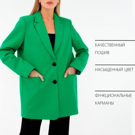 Jacket female mist size 48-50, green color-15