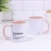 Name mug, sublimation "ksyushad", pink bottom