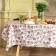Dolyana tablecloth "Red Flowers" 145x300 cm, 100% p/e