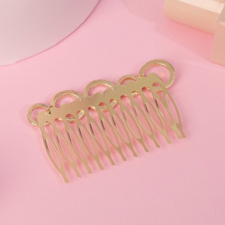 Liberty hair crest "circles shine, 5x7 cm, gold-1