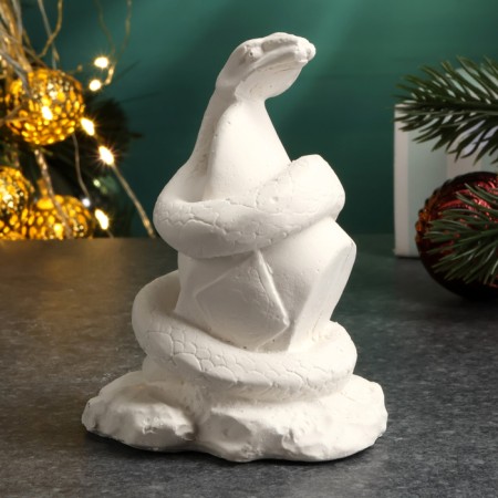 Figure for coloring "Snake on Stone", 9x7x5cm
