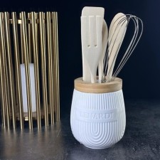 A set of kitchen supplies Lenardi Bamboo, on a stand, 5 items