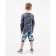 Short for a boy, camouflage gray, height 116-122 (34) cm