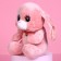 Soft toy "Bunny La Pu-la", pink color, 20 cm