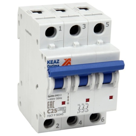 Circuit breaker automatic KEAZ 260789 3P, 10A, 6ka