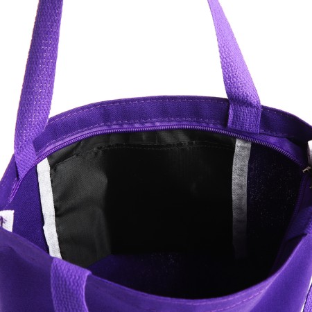 A bag-there is a zipper, from textiles, lilac color-2