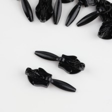 Automatic castle for a secret lightning, No. 3, 10 pcs, black color