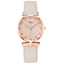 Women's watch, D-3.3 cm, beige watch