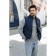 Male vest, size 46, dark blue color