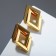 Earrings Metal "Geometry" Symbiosis, Color Gold