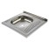 Kitchen sink trio, overhead, without siphon, 60x60 cm, left, stainless steel 0.4 mm