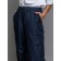 Heater trousers, height 158 ​​cm, black-blue color