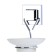 Soap dish suspended, self -adhesive, color chrome
