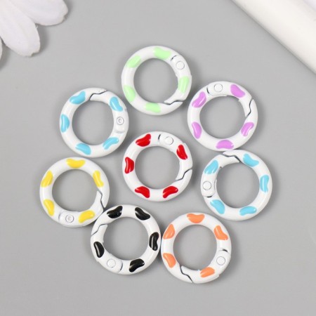 Carabine Metal "Hearts" mix 2x2 cm-1