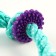 Chewing toy "gear on a rope", up to 20 cm, turquoise