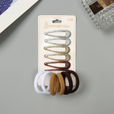 Golena hair set (6 elastic bands 3.5 cm, 6 invisible 5 cm)