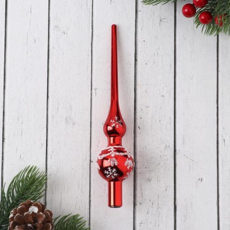 Tips "Snow pattern" 20 cm, red